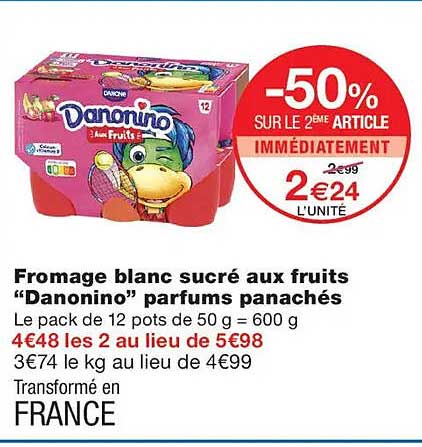 -50% SUR LE 2ème ARTICLE IMMÉDIATEMENT