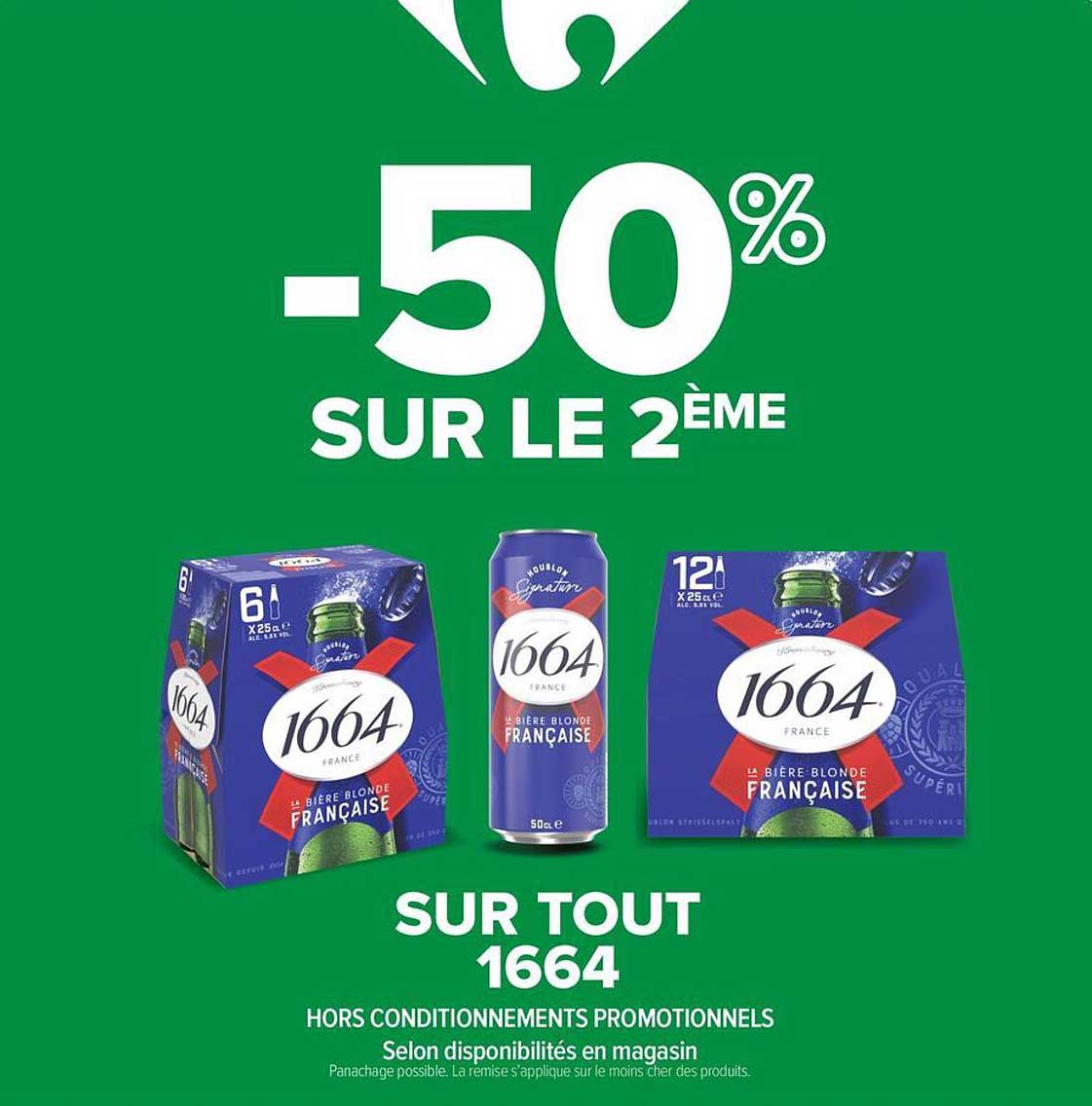 -50% SUR LE 2ÈME SUR TOUT 1664