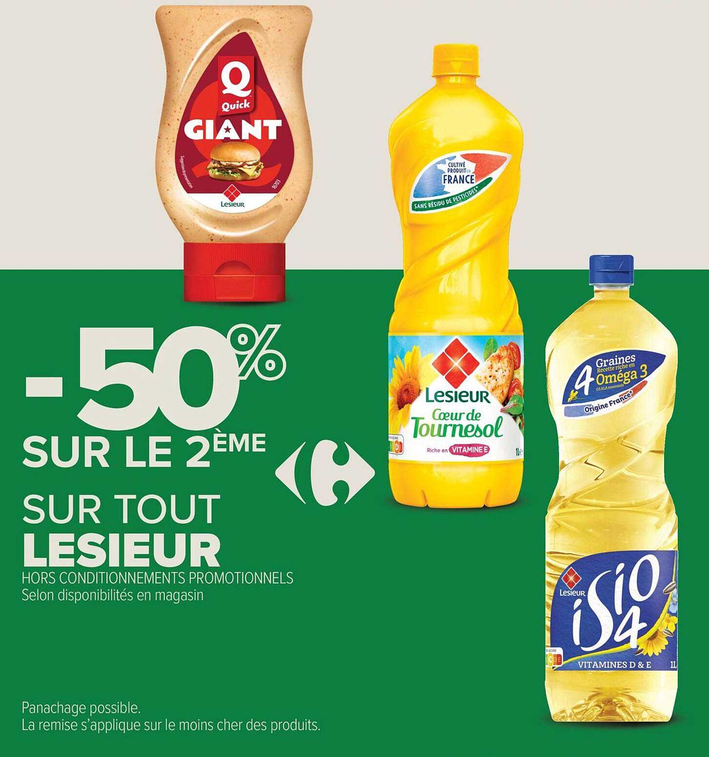 -50% SUR LE 2ÈME SUR TOUT LESIEUR
