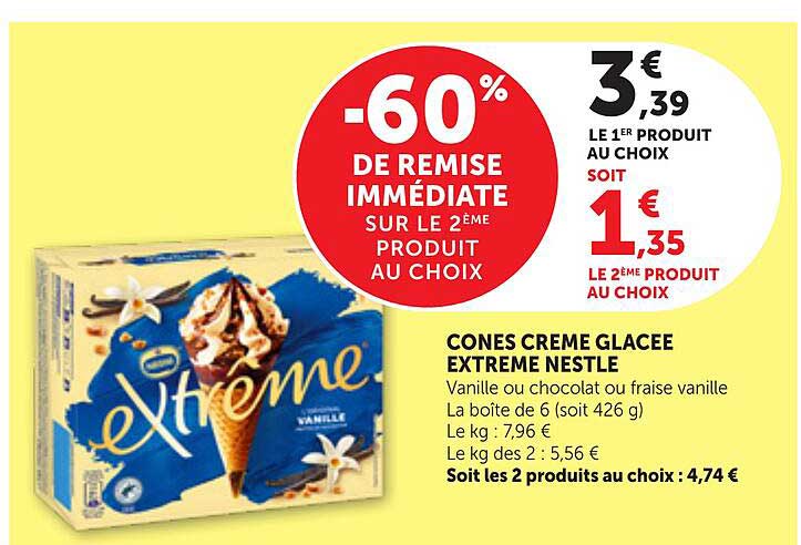-60% DE REMISE IMMÉDIATE SUR LE 2ÈME PRODUIT AU CHOIX
