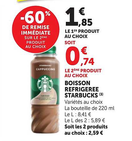 -60% DE REMISE IMMÉDIATE SUR LE 2ÈME PRODUIT AU CHOIX