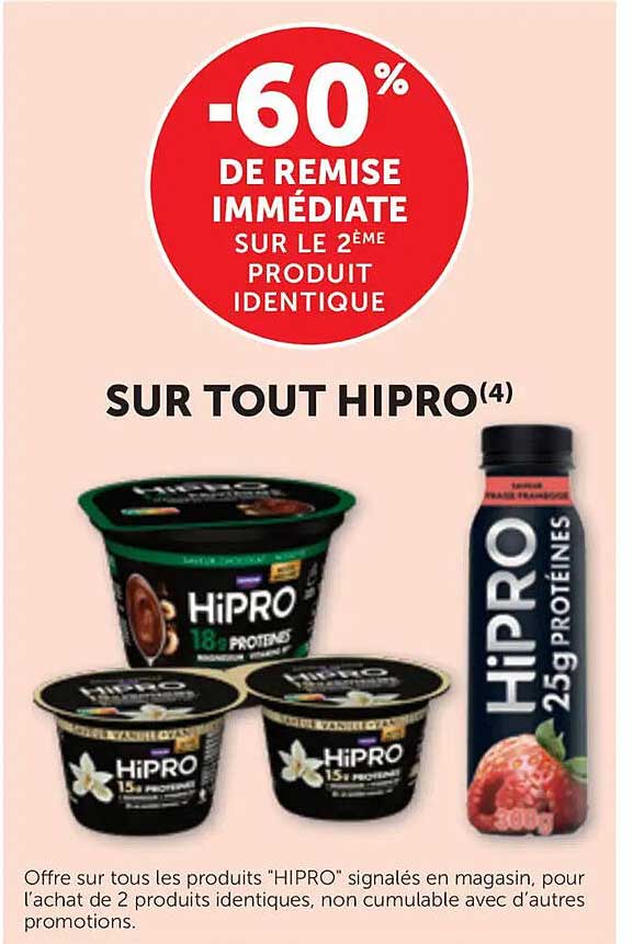 -60% DE REMISE IMMÉDIATE SUR LE 2ÈME PRODUIT IDENTIQUE