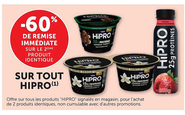 -60% DE REMISE IMMÉDIATE SUR LE 2ÈME PRODUIT IDENTIQUE