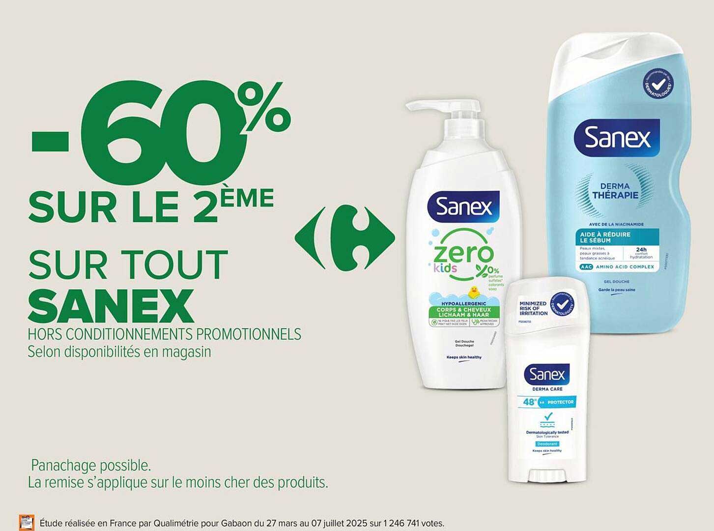 -60% SUR LE 2ÈME SUR TOUT SANEX
