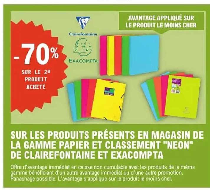 -70% SUR LE 2e PRODUIT ACHETÉ