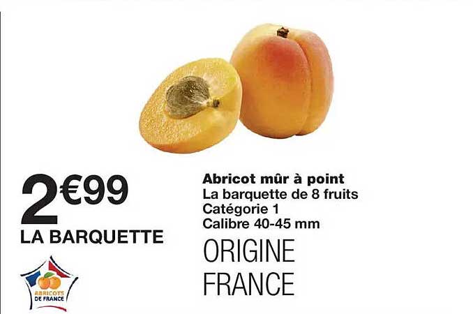 Abricot mûr à point
