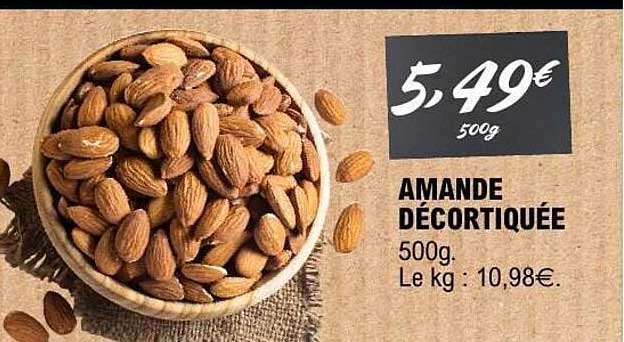 AMANDE DÉCORTIQUÉE 500g