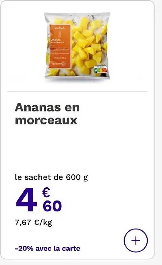 Ananas en morceaux