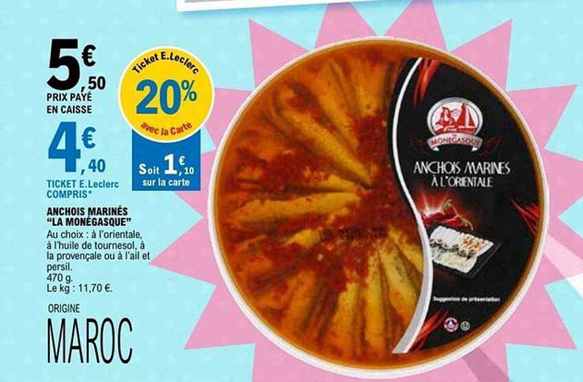 ANCHOIS MARINÉS “LA MUNÉGASQUE”