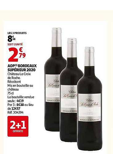 AOP(*) BORDEAUX SUPERIEUR 2020