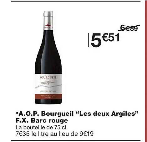 A.O.P. Bourgueil “Les deux Argiles” F.X. Barc rouge