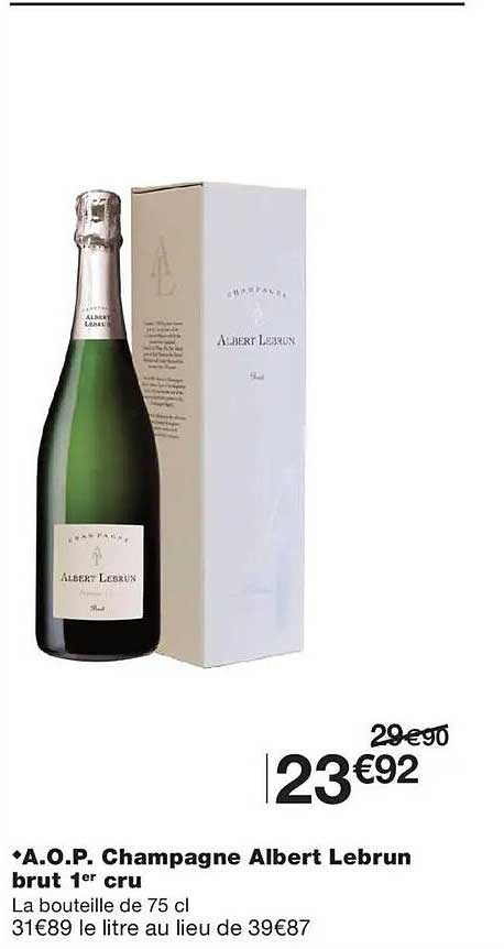 A.O.P. Champagne Albert Lebrun brut 1er cru