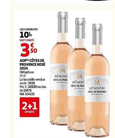 AOP(*) CÔTES DE PROVENCE ROSÉ 2024