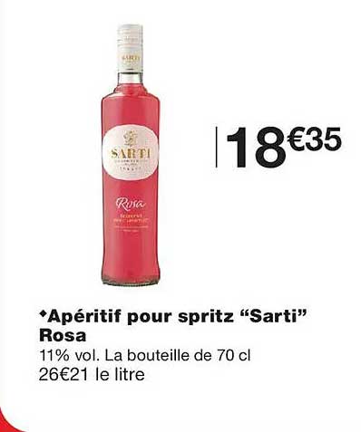 Apéritif pour spritz “Sarti” Rosa