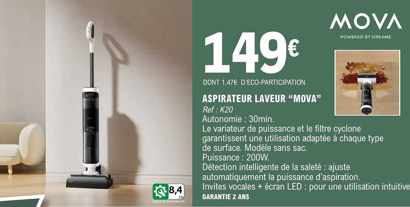 ASPIRATEUR LAVEUR “MOVA”