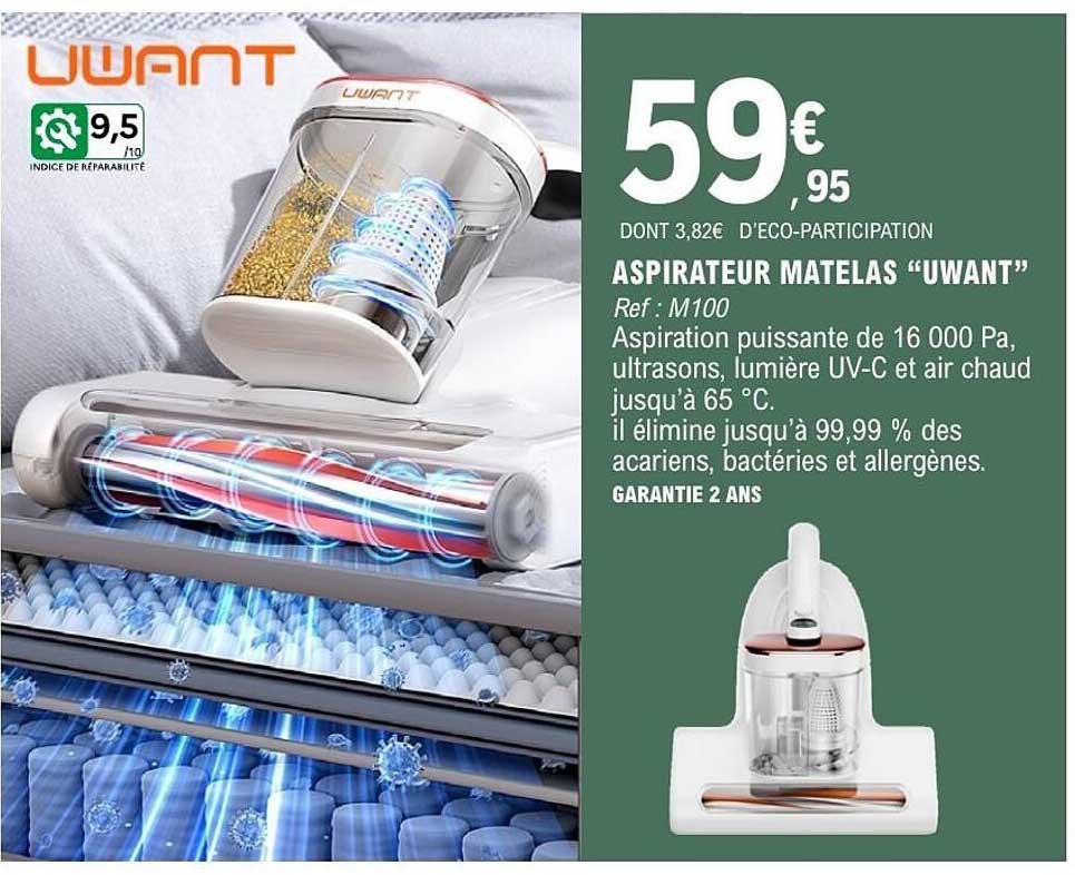 ASPIRATEUR MATELAS “UWANT”