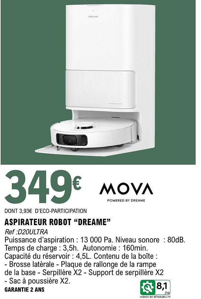 ASPIRATEUR ROBOT “DREAME”