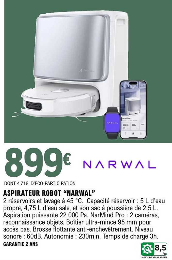 ASPIRATEUR ROBOT “NARWAL”