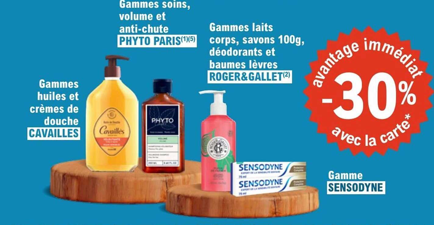 avantage immédiat -30% avec la carte*