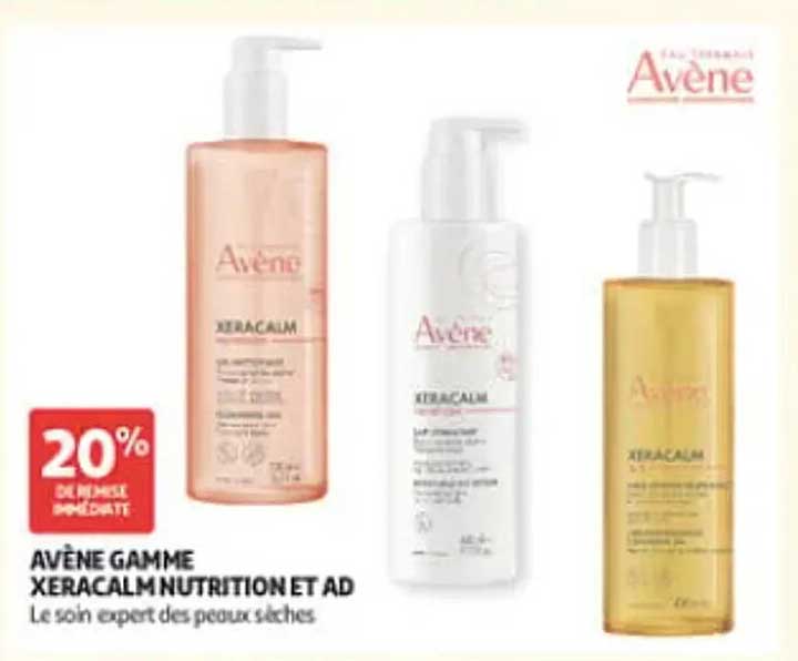 AVÈNE GAMME XERACALM NUTRITION ET AD