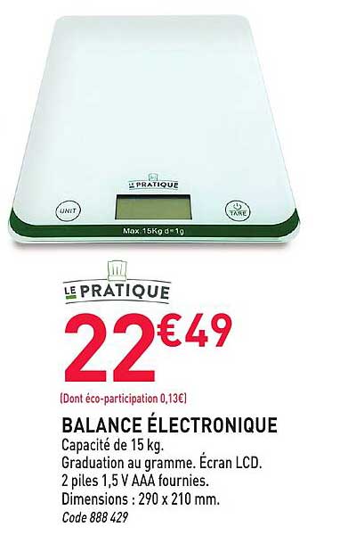 BALANCE ÉLECTRONIQUE