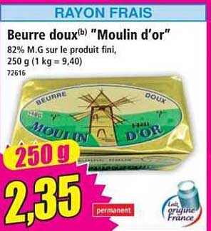 Beurre doux(b) "Moulin d’or"
