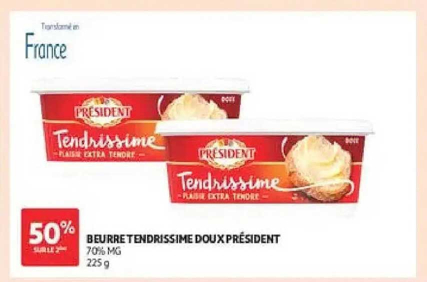 BEURRE TENDRESSIME DOUX PRÉSIDENT