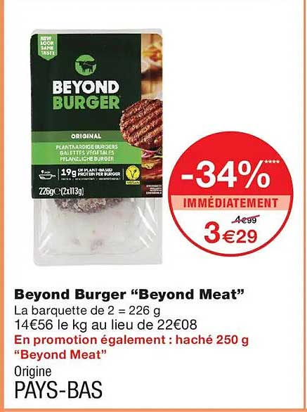 Beyond Burger “Beyond Meat”