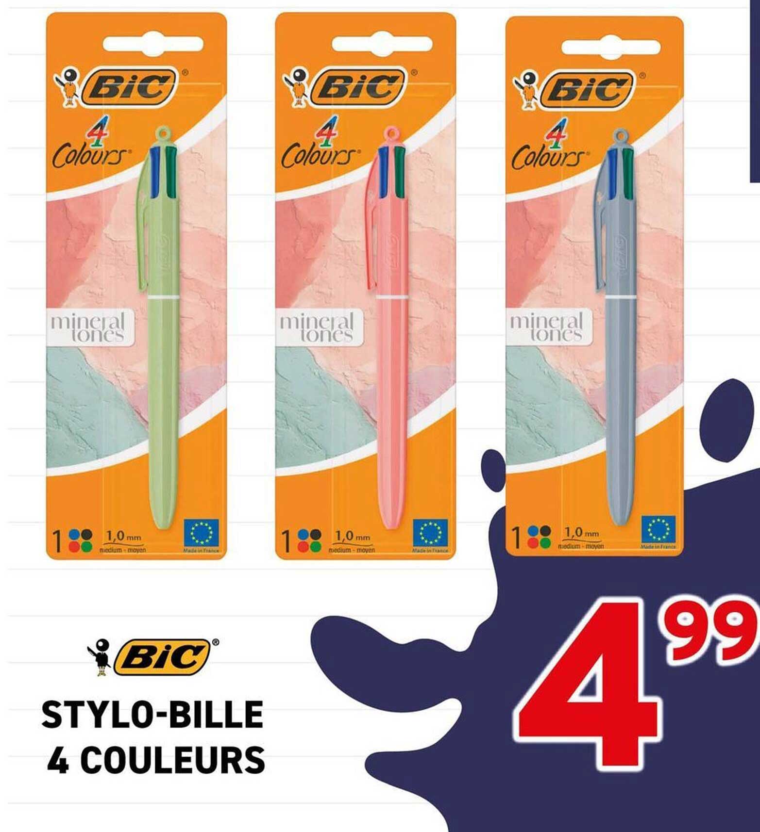 BIC STYLO-BILLE 4 COULEURS