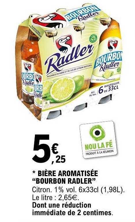 * BIÈRE AROMATISÉE “BOURBON RADLER”