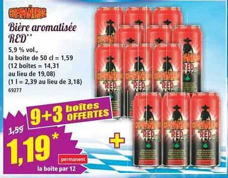 Bière aromatisée RED
