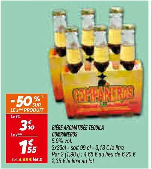 BIÈRE AROMATISÉE TEQUILA CAMPANEROS