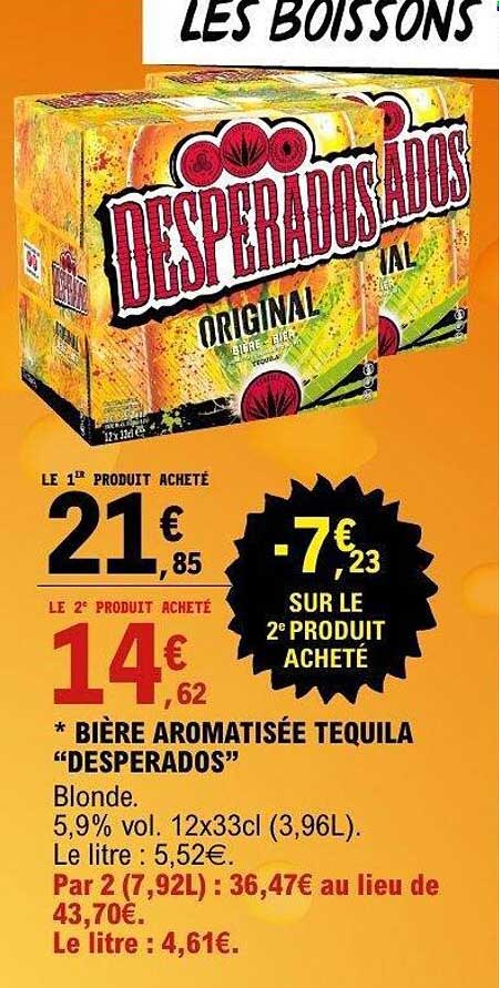 BIÈRE AROMATISÉE TEQUILA “DESPERADOS”