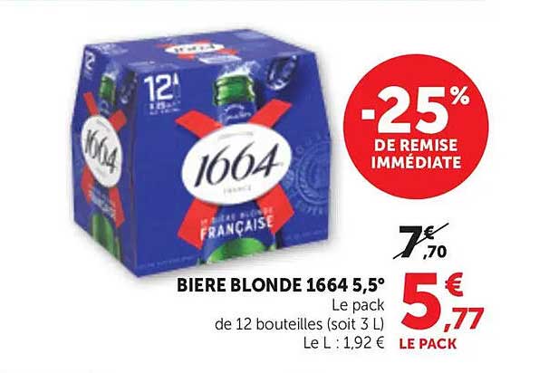 BIERE BLONDE 1664 5.5°