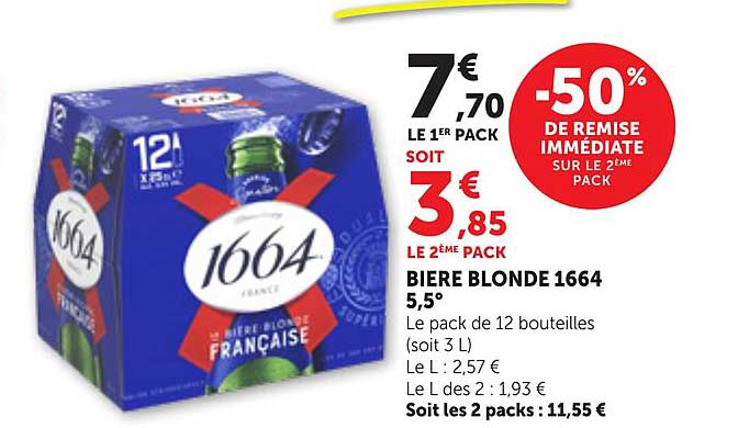 BIERE BLONDE 1664 5,5°
