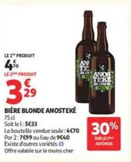 BIÈRE BLONDE ANOSTEKÉ