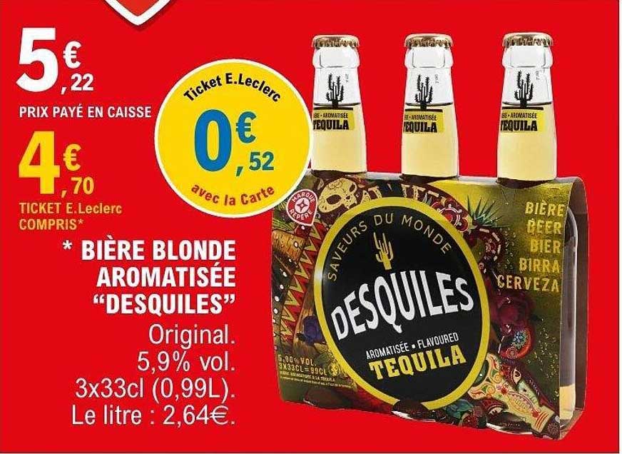 BIÈRE BLONDE AROMATISÉE “DESQUILES”