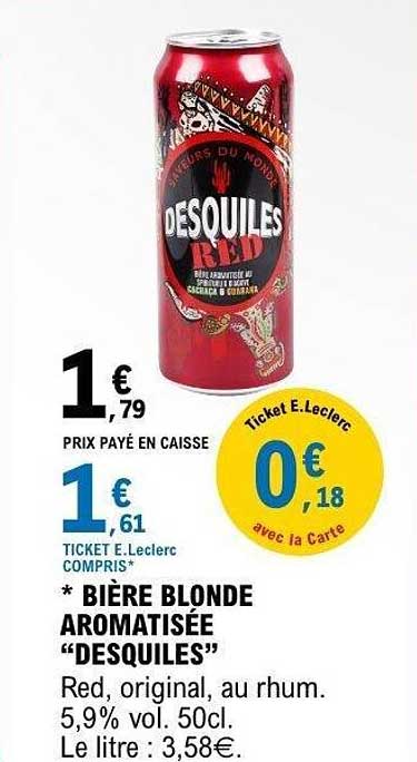 BIÈRE BLONDE AROMATISÉE “DESQUILES”