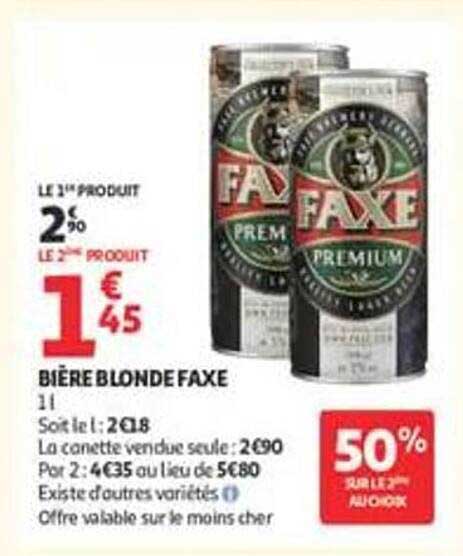 BIÈRE BLONDE FAXE