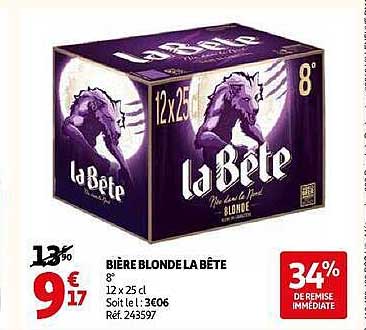 BIÈRE BLONDE LA BÊTE