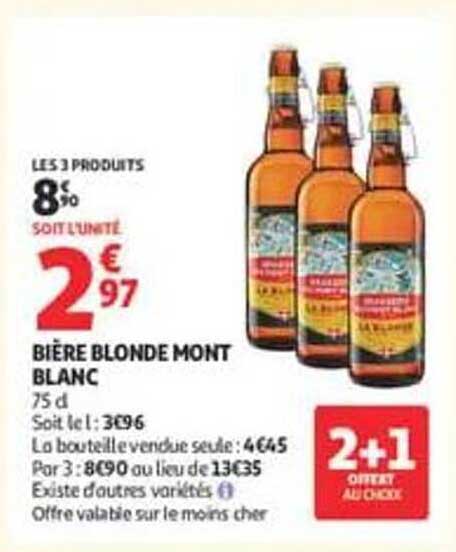 BIÈRE BLONDE MONT BLANC
