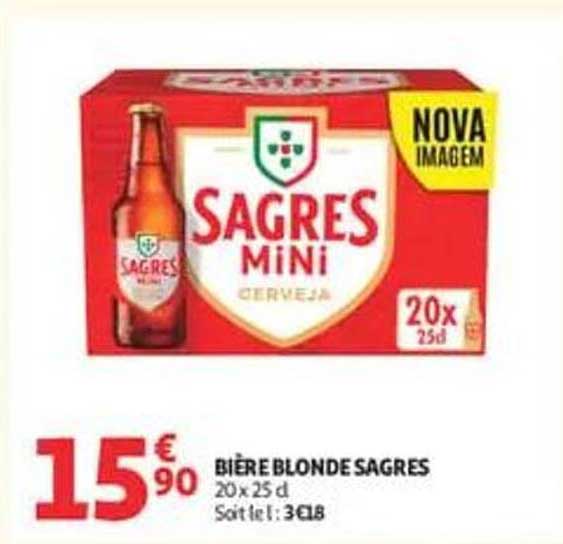 BIÈRE BLONDE SAGRES 20x25 d