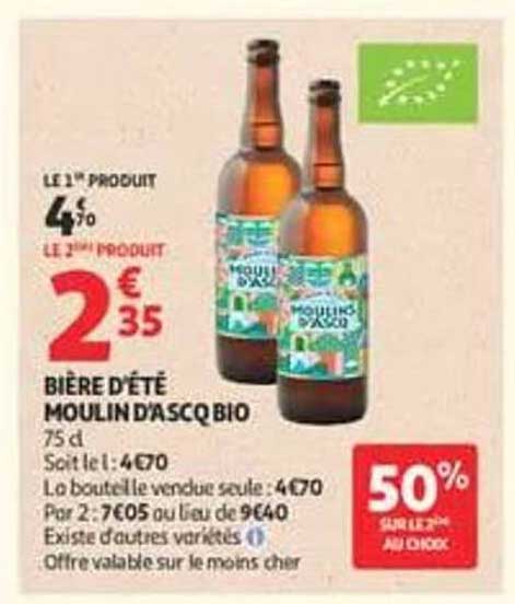 BIÈRE D’ÉTÉ MOULIN D’ASCQ BIO
