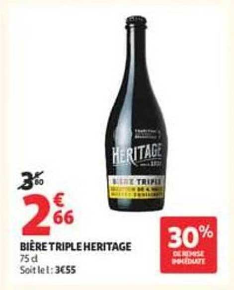 BIÈRE TRIPLE HERITAGE