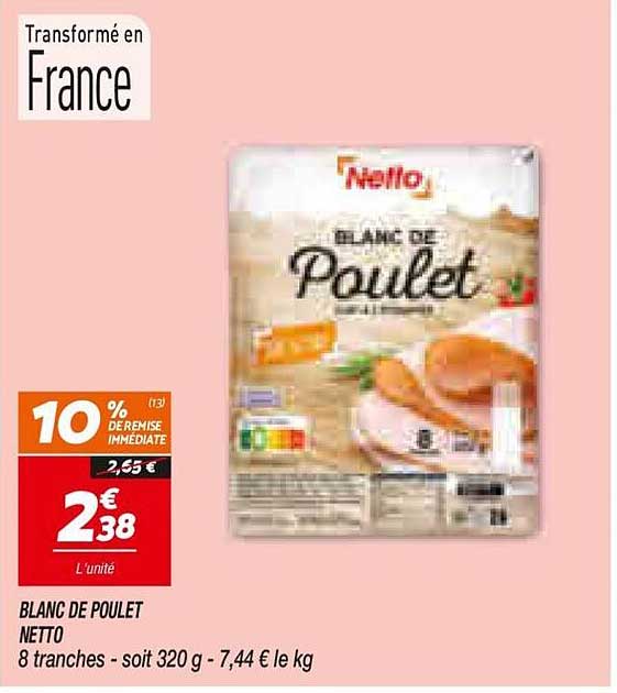 BLANC DE POULET NETTO