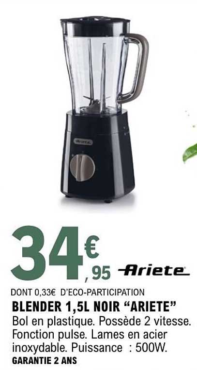 BLENDER 1,5L NOIR “ARIETE”