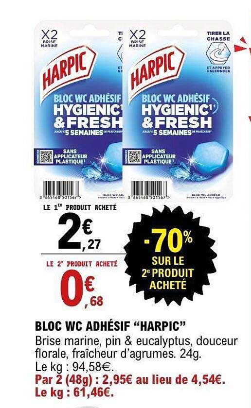BLOC WC ADHÉSIF “HARPIC”