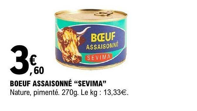BOEUF ASSAISONNÉ “SEVIMA”