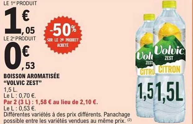 BOISSON AROMATISÉE “VOLVIC ZEST”
