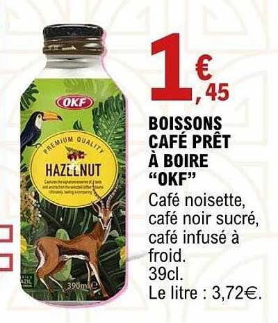 BOISSONS CAFÉ PRÊT À BOIRE “OKF”